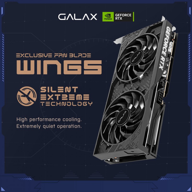 GALAX GeForce RTX 4060 TI (1-Click OC) 8GB GDDR6 Graphics